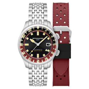 Bradner GMT Automatic Black / Stainless Steel Black Dial