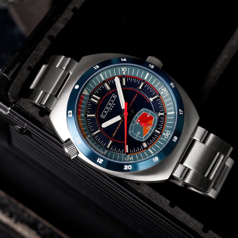 Giulia Meca-Quartz Blue / Stainless Steel | Blue Dial