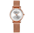 Symphony Rose Gold Stainless Steel | Silver Dial