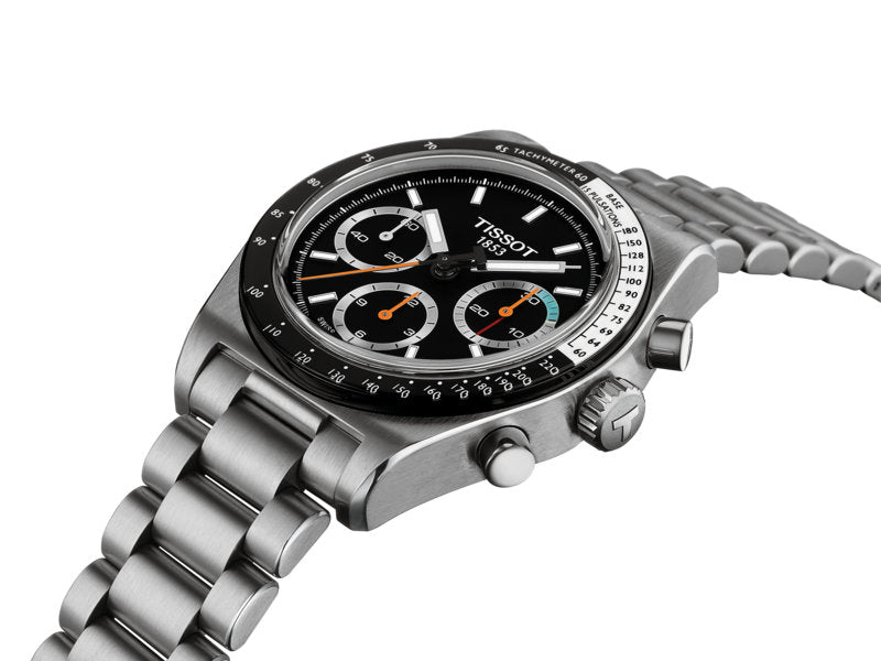PR516 Mechanical Chronograph Silver-tone | Black Dial