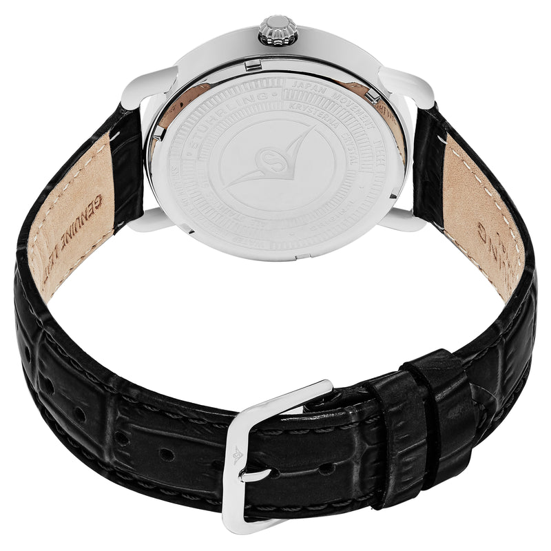 Symphony Black/Leather/Silver Dial/Silver Case 844.02 | Silver Dial
