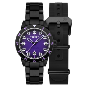 JMT - DW Global Explorer II Purple / Stainless Steel | Purple Dial