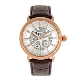 Automatic Mattias Leather Band Watch w/ Date