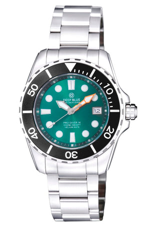 PRO DIVER 1K 1000M AUTOMATIC ALL PURPOSE DIVER STRAP AP DIVER 1000 EMERALD GREEN BRACELET