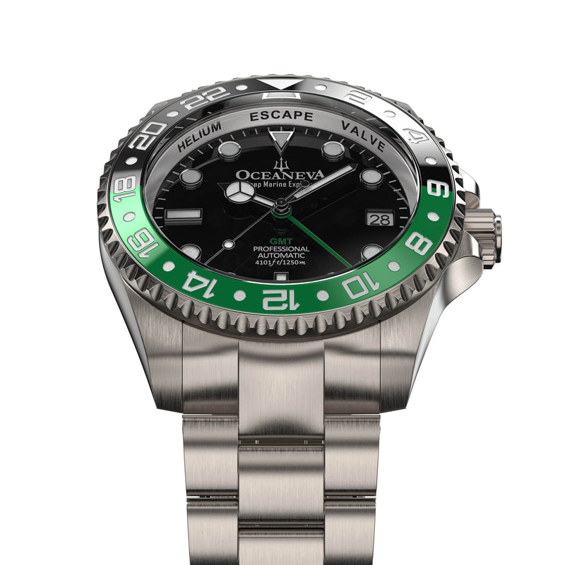 Seiko NH34 Titanium Automatic GMT 1250M Deep Marine Explorer II