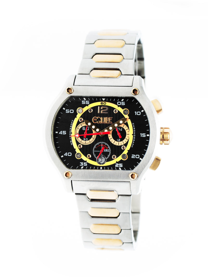 Dash Chronograph 316L Stainless Steel Band Silver/Black/Gold