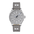 Aachen Grau 42 Automatic / Leather Strap Gray Dial