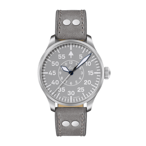 Aachen Grau 42 Automatic / Leather Strap Gray Dial