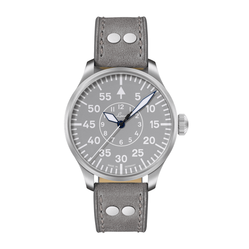 Aachen Grau 42 Automatic / Leather Strap Gray Dial