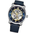 Legacy Blue/Blue/Gold Leather | Skeleton Dial