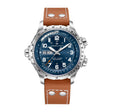 Khaki Aviation Blue / Leather | Blue Dial