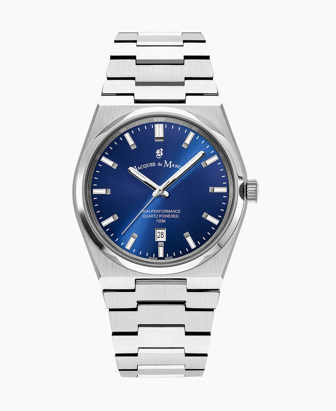 Horizon Gents Silver-tone Black dia Black Dial