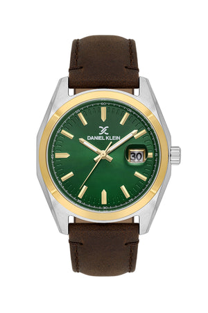 Premium Gent Classic Leather Two-Tone / Green Dial Green Dial