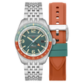 Spinnaker Fleuss GMT Automatic Green / Stainless Steel | Green Dial