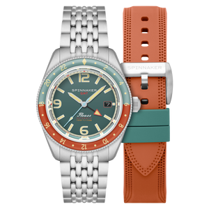 Spinnaker Fleuss GMT Automatic Green / Stainless Steel | Green Dial