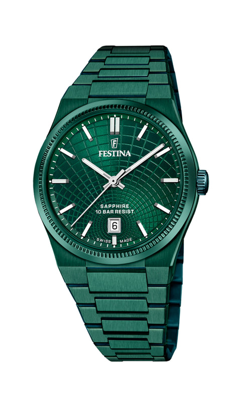 Rive Green / Stainless Steel | Green Dial