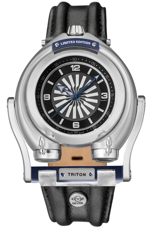 Triton Swiss Made Automatic Triton Swinging lugs Watch | Black Dial