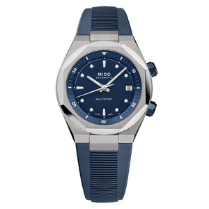Multifort 8 Two Crowns Blue/Stainless Steel Blue Dial