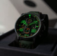 Coningham Chronograph Green / Leather | Green Dial