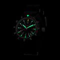 MaraGlo Pilot's Navigator with Date Black NGM/Nylon | Matte Black Dial