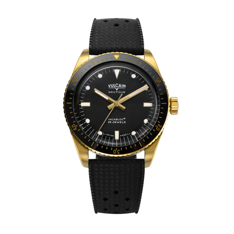 Skindiver Nautiqe Gold & Black | Black Dial