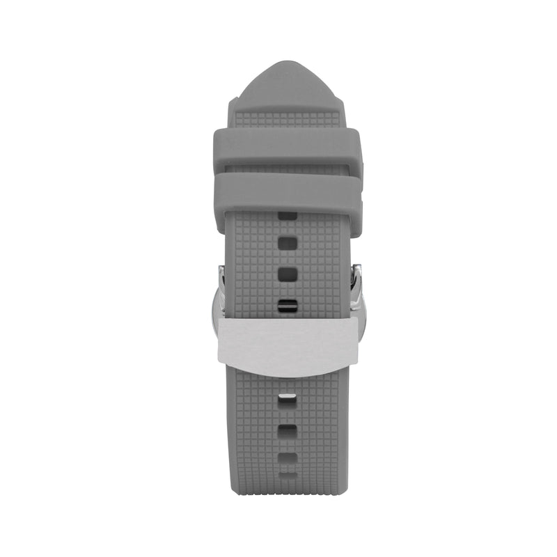 Silicone Adjustable Deployment Band  for Apple Watch Series 8/7/6/5/4/3/2/1/SE Grey (38mm | 40mm | 41mm) |  Dial