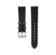 STRAP, 20mm, ITALIAN LEATHER, CROSS HATCH, PARKERIZED BUCKLE, BLACK, STANDARD ITALIAN LEATHER, CROSS HATCH