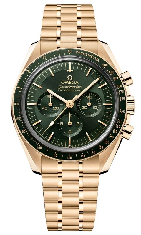 Speedmaster Moonwatch Professional Co-Axial Master Chronometer Chronograph 42mm Moonshine | Green Dial