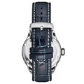 Global Voyager GMT 42mm World Timer Watch Blue/Leather | Black Dial