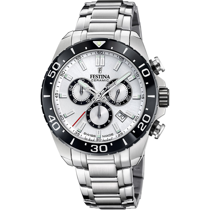 Chronograph Ceramic White / Stainless Steel | White Dial
