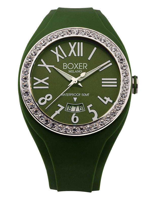 Luminous Boxer Milano luminous hand Green watch