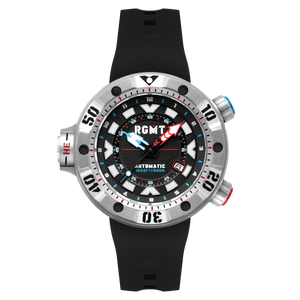 Depth Charge Automatic Black  / Silicone | Black Dial