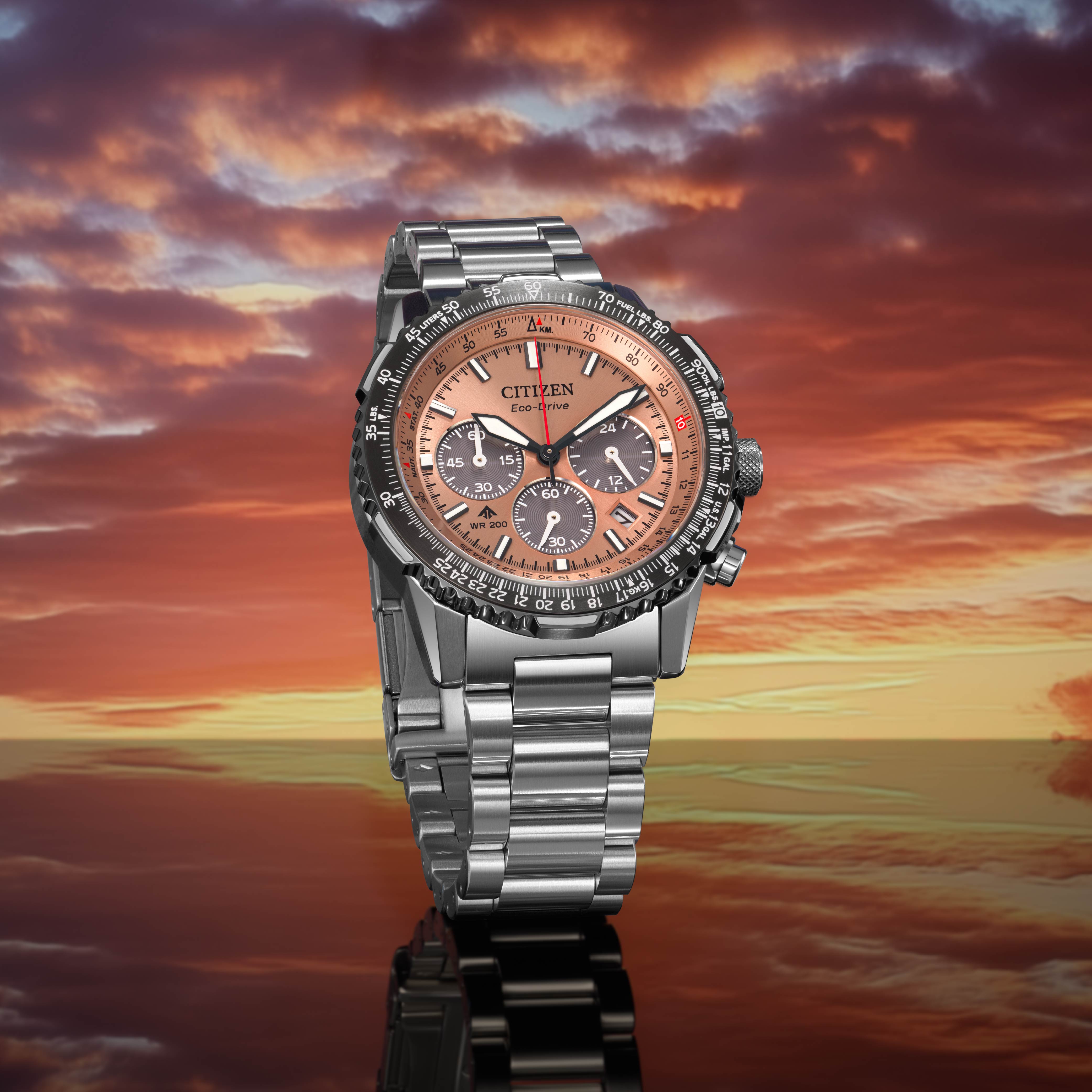 Promaster Navihawk Salmon / Stainless Steel | Salmon Dial – Watch Gang