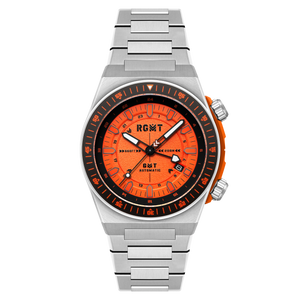 Marksman GMT Automatic Orange  / Stainless Steel | Orange Dial