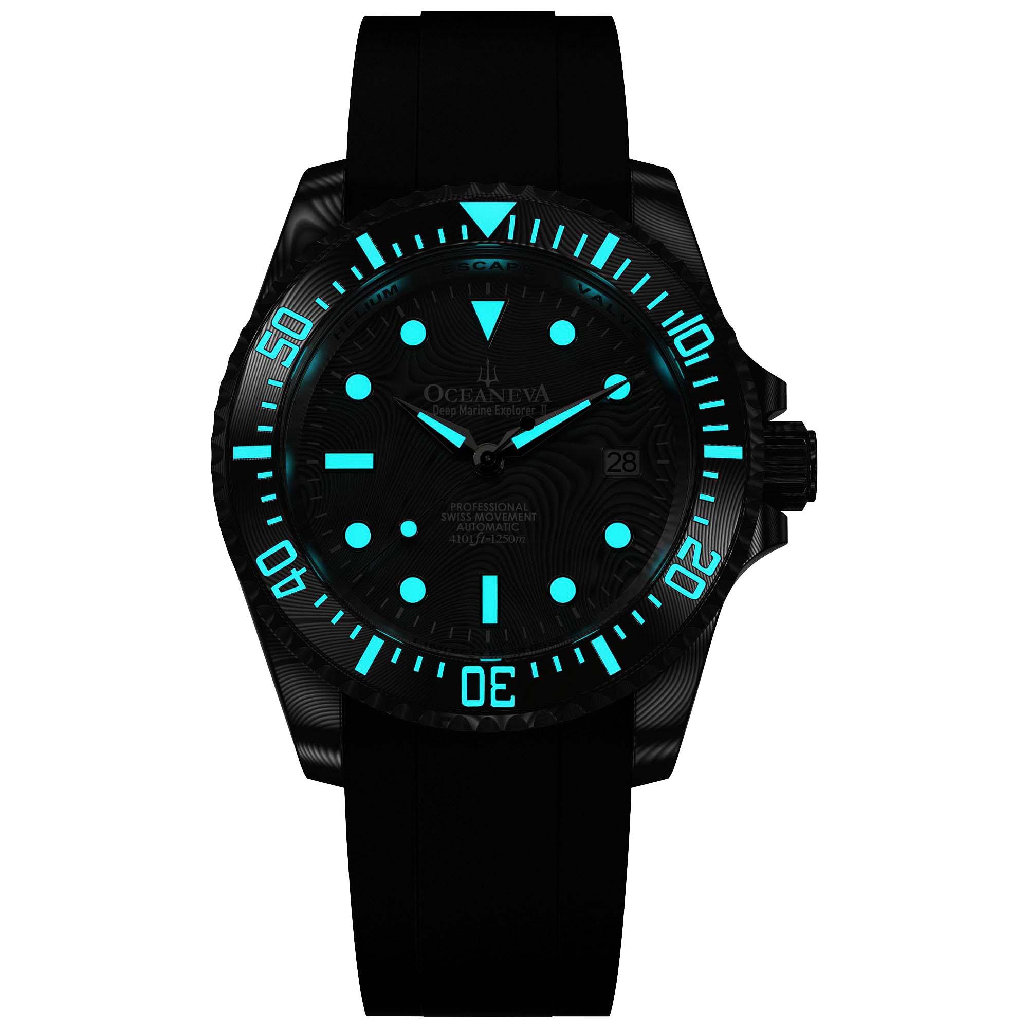 Damascus Deep Marine Explorer II Watch Grey Bezel | Dark Grey Dial