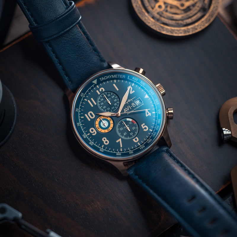 Classic Chronograph BLUE / LEATHER | Blue Dial