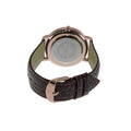 Covington  Series brown band/rose gold/crystals | White Dial