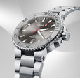 Aquis Date Relief Grey / Stainless Steel |  Dial