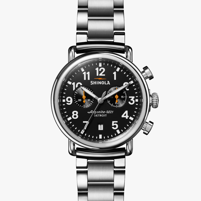 Runwell Chrono 41mm Black | Black Dial