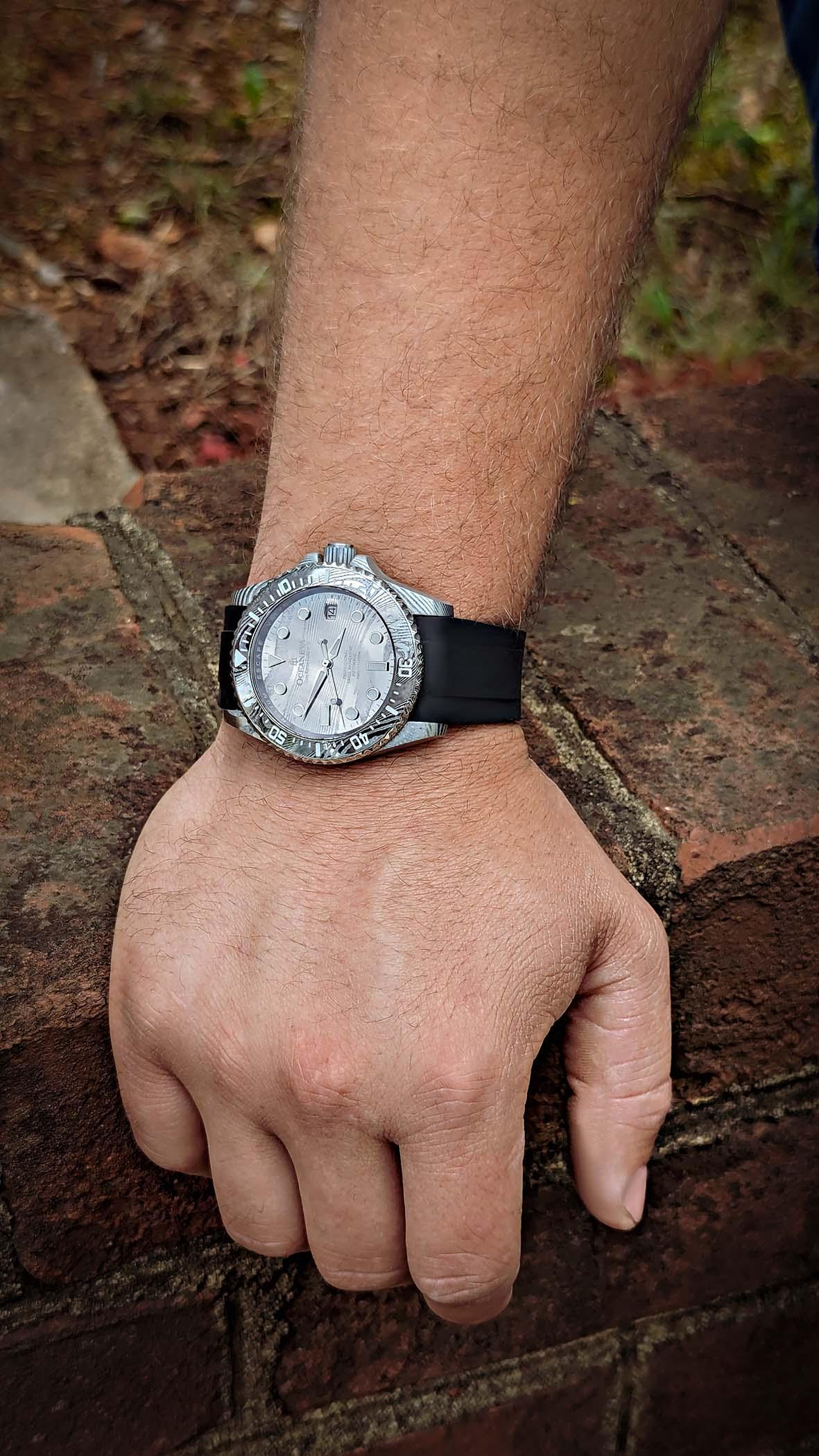 Damascus Deep Marine Explorer II Watch Grey Bezel | Dark Grey Dial