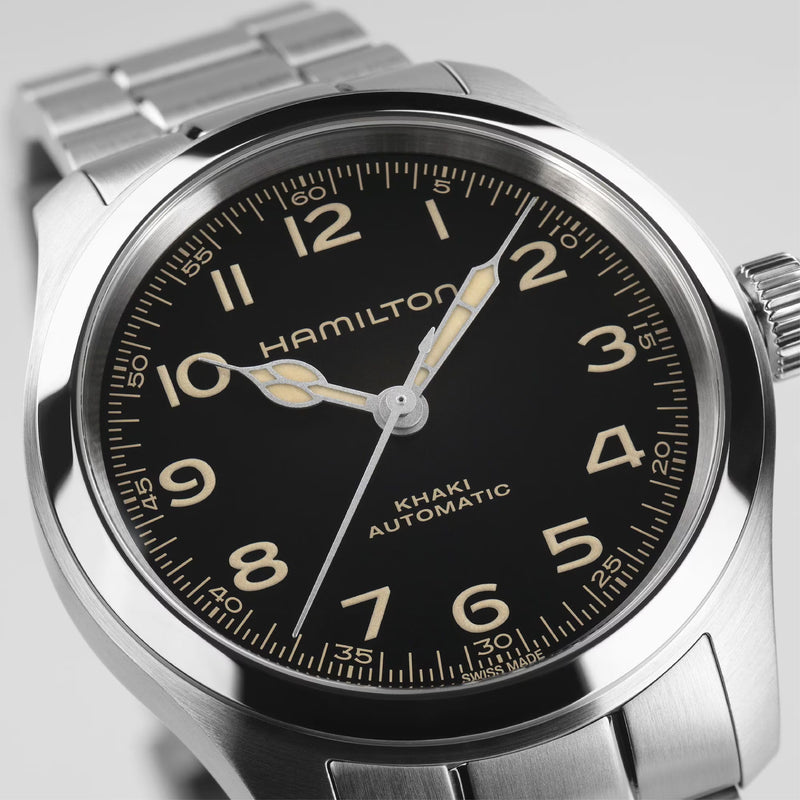 Khaki Field Black / Stainless Steel Black Dial