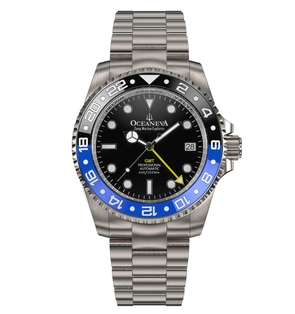 Seiko NH34 Titanium Automatic GMT 1250M Deep Marine Explorer II