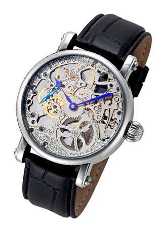 Skeleton Series black/silver | Silver Dial