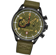 Aviator 929 Watch Green/Leather | Green Dial