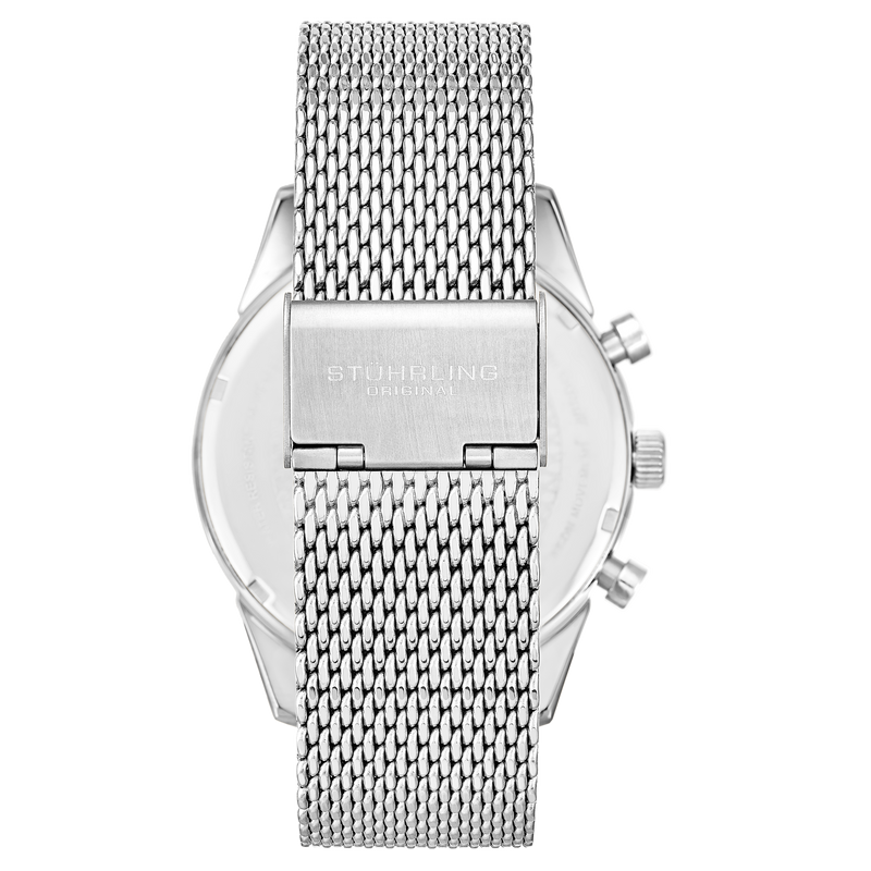 Rialto Quartz Chronograph With Tachymeter 44mm Watch Blue/Silver | Blue Dial