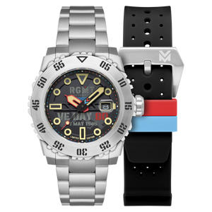 OHIO AUTOMATIC VE-DAY 80TH LIMITED EDITION BLACK / STAINLESS STEEL | Black Dial