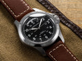 KHAKI FIELD Black / Leather Black Dial