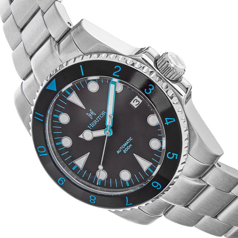 Luciano Black/Blue | Black Dial