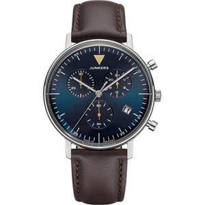 Bauhaus Chronograph Leather / Petrol | Petrol Dial