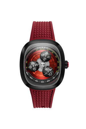 Tri-star Orbit Automatic Limited Edition Red / Rubber | Red Dial